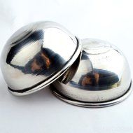 Bath Bomb Ball Molds Bath Fizzies Stainless Steel Molds 2pieces Per 1set D2.56inch/6.5cm N3