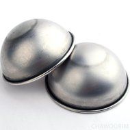 Bath Bomb Ball Molds Bath Fizzies Stainless Steel Molds 2pieces Per 1set D2.56inch/6.5cm N4