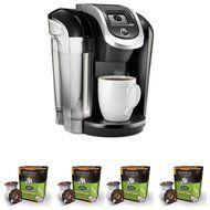 Keurig K475 Coffee Maker w/Breakfast Blend Coffee K-Cups (Black, 32-Pack)