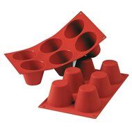 Fat Daddio's Silicone Bakeware, Jumbo Muffin-6 Cavity, 2.95-Inch by 2.36-Inch