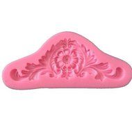 Y&amp;XL&amp;H 3D Flower Vine Icing Sugar Fondant Mold Wedding Cake Modeling Decorating Mould Silicone Cake Border Mold N10