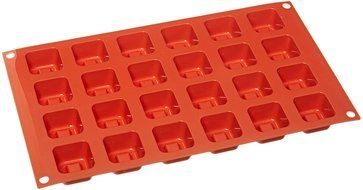 Silikomart SF080/C Silicone Classic Collection Mold Shapes, Square Savarin, Small