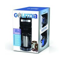 Gourmia GC-150 JavaMaster 2-in-1 K-Cup and Ground Coffee Single Serve Coffee Maker with Hydroforce Extraction... N4