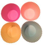 Cinnasweet Baking-Silicone Cupcake Molds, 4 Colors, Set of 13 N5