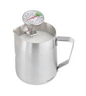 VonShef Stainless Steel Milk Pitcher Suitable for Coffee, Latte &amp; Frothing Milk, Available in 12-Oz, 20-Oz and... N7