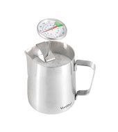 VonShef Stainless Steel Milk Pitcher Suitable for Coffee, Latte &amp; Frothing Milk, Available in 12-Oz, 20-Oz and... N8