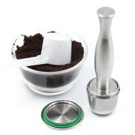 RECAPS Stainless Steel Coffee Tamper Filling Tool for Nespresso Machine Refillable Capsule Pressing Coffee Grind... N5