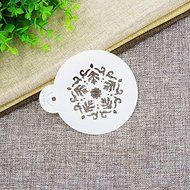 Sher Five Point Rosettes Cake and Cookie Stencil,Cake Supplies Stencil,Stencil Tool Kit Cake Decorating,Set N2