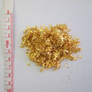Four Seasons Zipangu Edible Gold Leaf Flakes 0.1 gm Gold