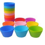 26-Pack Reusable Silicone Baking Cups Cake Molds (26) N5