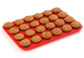 24 Cup Silicone Muffin &amp; Cupcake Baking Pan- Non Stick Silicone Mold- BPA-Free Reusable Bakeware- Heat Resistant... N4