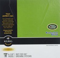 Keurig 15508 K-Cup Mini-Brewers, Green Mountain Nantucket Blend-18 cups N6