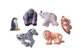 Sugar Layon - Mini Zoo Animals - 12 Count
