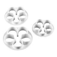 Sher Rose Shape Cake and Cookie Cutter Mold (3 Pieces) N3