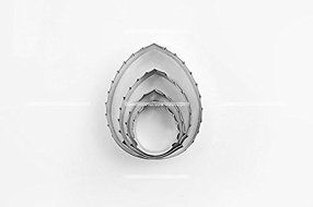 Anyana 4pcs set Rose Leaves Stainless Steel Cookie Cutter Cake Mould Tool Kitchen Tool Sugar Paste Baking Mould... N3