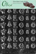 Cybrtrayd C081 Christmas Decor&#039;s Life of the Party Chocolate Candy Mold with Exclusive Cybrtrayd Copyrighted Chocolate...