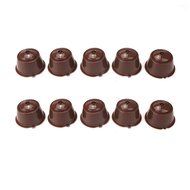 aokur 10pcs Home Kitchen Coffee Filter Tools Stainless Steel Mesh Refillable Reusable Coffee Capsules For Dolce...