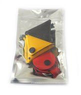 Jennysar PB2@ Gold Resealable Zipper Plastic Bag Accessory Bag 24 Pcs. (4 X 7 Inches) N4