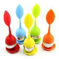 Foto4easy 5 Piece Silicone Stainless Steel Leaf Tea Strainer Teaspoon Infuser Spice Filter N5