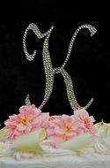 Swarovski Crystal Monogram Wedding Cake Topper Large Letter G N6