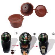 7x Refillable Reusable Coffee Capsules For Dolce Gusto Brewers Refill Cup Filter N3