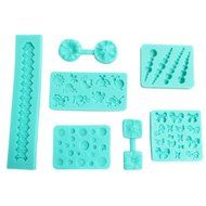 Seven Silicone Icing Mould Flower Trim Bugs Decorative Sugarpaste Cupcake Toppers by Kurtzy TM N3