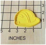 Construction worker safety Hard Hat Shaped Cookie Cutter and Stamp #1236