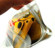 Jennysar PB2@ Gold Resealable Zipper Plastic Bag Accessory Bag 24 Pcs. (4 X 7 Inches) N5