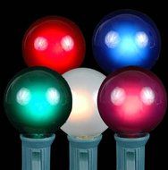 Novelty Lights, Inc. G40-E12-5W-S-FR Globe Outdoor Patio Party Christmas Replacement Bulbs, Frosted White, 25... N20