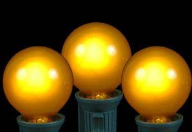 Novelty Lights, Inc. G40-E12-5W-S-FR Globe Outdoor Patio Party Christmas Replacement Bulbs, Frosted White, 25... N22