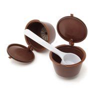 7x Refillable Reusable Coffee Capsules For Dolce Gusto Brewers Refill Cup Filter N4