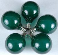 Novelty Lights, Inc. G40-E12-5W-S-FR Globe Outdoor Patio Party Christmas Replacement Bulbs, Frosted White, 25... N23