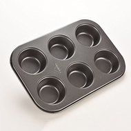 reentry-phenomenon 6-Cups Metal Non Stick Cupcake Mold Tray Tin