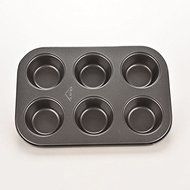 reentry-phenomenon 6-Cups Metal Non Stick Cupcake Mold Tray Tin N2