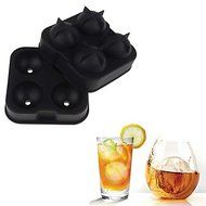 Y&amp;XL&amp;H Whiskey Ice Cube Round Sphere Tray Ball Maker Mold Tray Sphere Mould Cocktails Party Bar , yellow N2