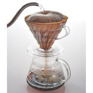 Diguo Coffee Dripper 1-4 Cups, Plastic Coffee Maker Filter Cone, Clear