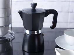 La Cafetiere Black Classic 6 Cup Stovetop Espresso