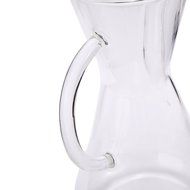 Hand Drip Coffee Maker 500ml 17oz Thickened Heat Resist Glass Pour Over Drip Pot Tea Server with Handle N6
