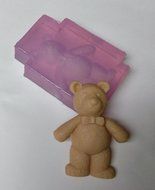 Clear Silicone Mold Bow Tie Teddy Bear Handmade Supply N2