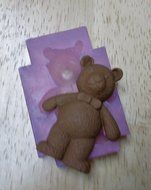 Clear Silicone Mold Bow Tie Teddy Bear Handmade Supply N4