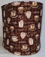 Coffee Themed Keurig K10 B31 Mini Plus Brewing Systems Cover (Brown Coffee) N2