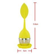 Kaimao Tea Strainer / Tea Infuser Easy to Use and Clean with Silicone Base 6.2(L)x1.8(W)inches---Blue N4