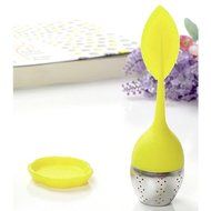 Kaimao Tea Strainer / Tea Infuser Easy to Use and Clean with Silicone Base 6.2(L)x1.8(W)inches---Blue N5