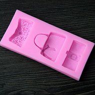 Anyana Purse Silicone Fondant Mold Cake Decorating Pastry Gum Pastry Tool Kitchen Tool Sugar Paste Baking Mould... N3