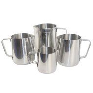 Dianoo Milk Pitcher, Stainless Steel Milk Cup, Good Grip Frothing Pitcher, Coffee Pitcher, Espresso Machines,... N8
