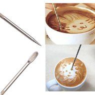 Soooku Barista Household Coffee Cappuccino Latte Espresso Steel Art Pen Stainless Tool N2