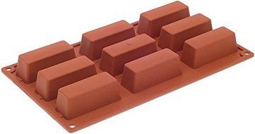 Pavoni Orange Non-Stick 9 Tapered Loaves N3
