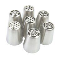 Naturebelle Russian Piping Tips Nozzles,Stainless Steel Cake Sugarcraft Decorating Tool Kit N3