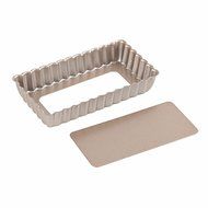 Astra shop Mini Rectangle Pie Tart Baking Pan Made of Non-Stick Carbon Steel for Home Kitchen and Catering, 4.5x2.5x0.8... N5