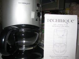 Technique Self-cleaning 10 Cup Mill & Drip Coffee Maker N2